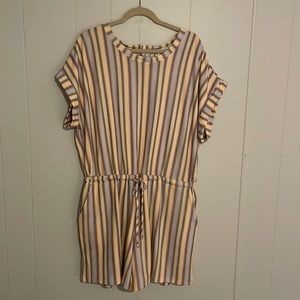 Romper 14/16W Striped Plus size, NWT